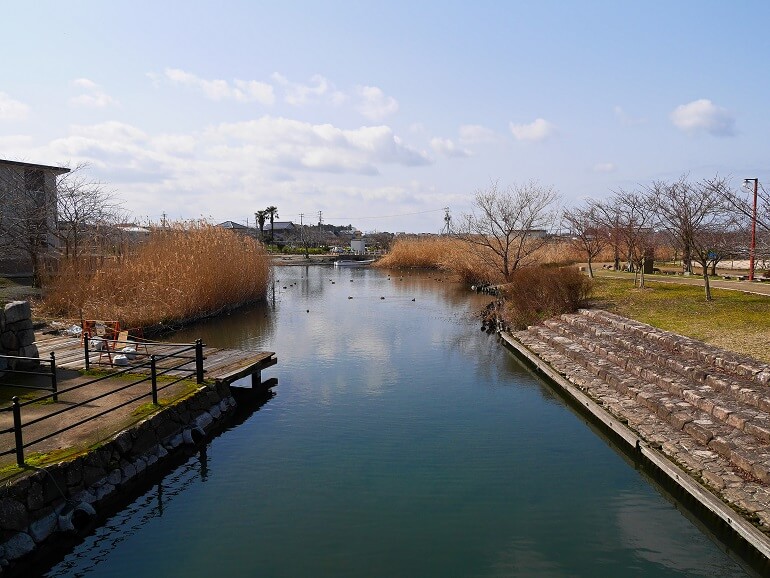 安土城、常浜、常楽寺港跡