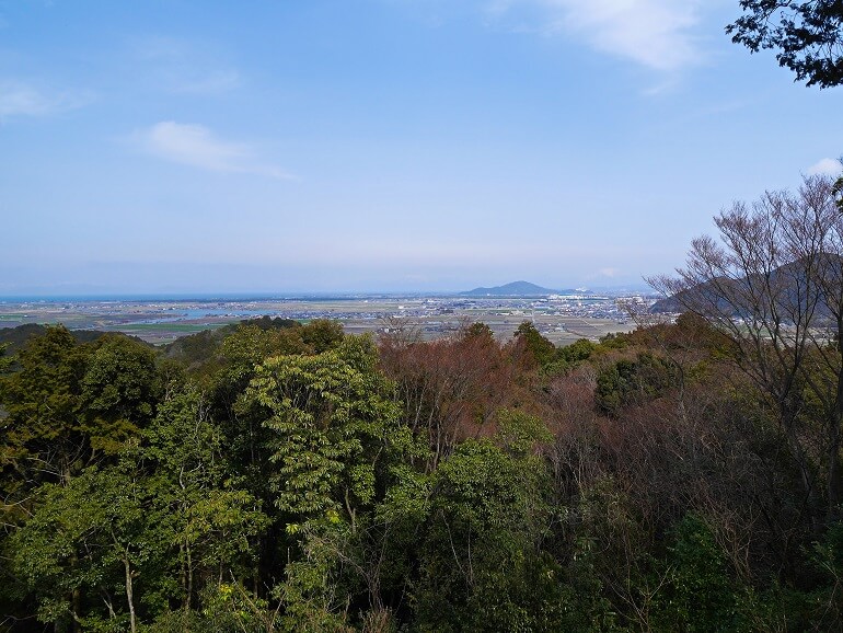 安土城、長浜方面