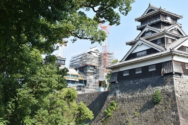 熊本城、しゃちほこ、大天守、小天守、宇土櫓