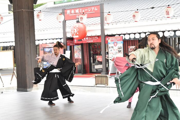 熊本城、おもてなし武将隊、パフォーマンス