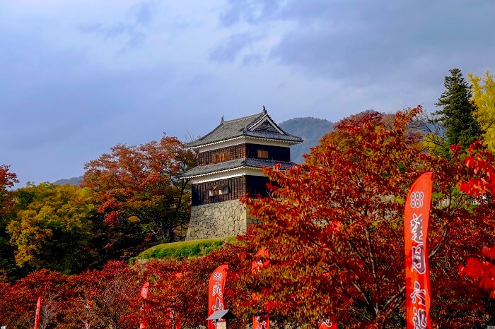 上田城、紅葉、尼ヶ淵方面
