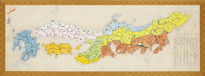 日本城郭配置図