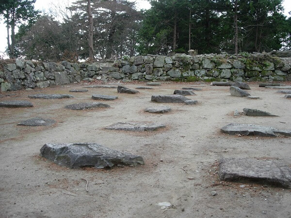 安土城、天主台礎石