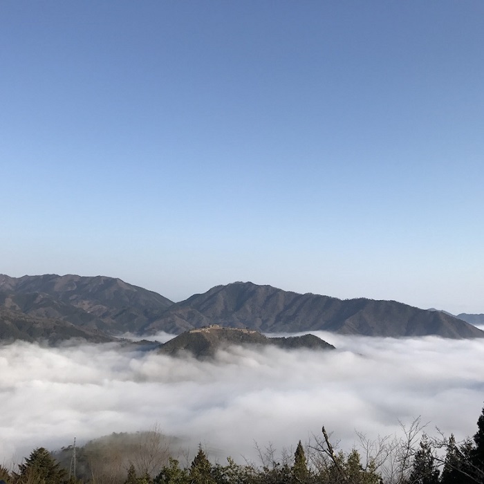 竹田城、雲海