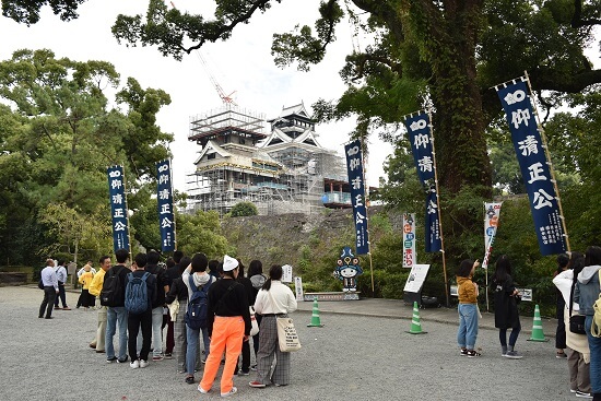 熊本城、くまもとよかとこ案内人、