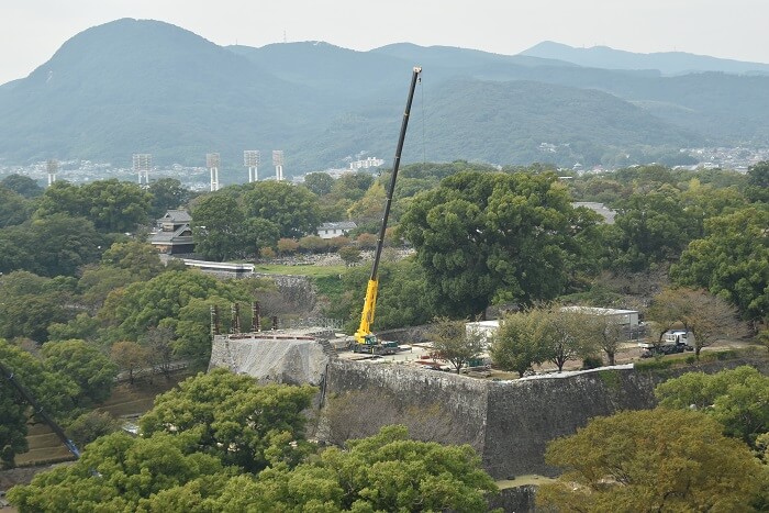 熊本城、解体、飯田丸五階櫓、石垣