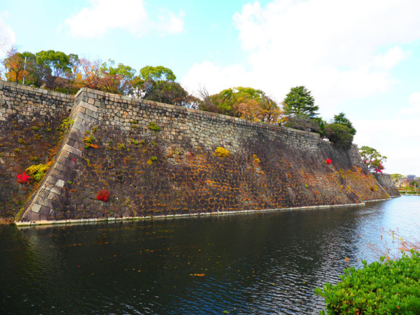 大阪城、石垣