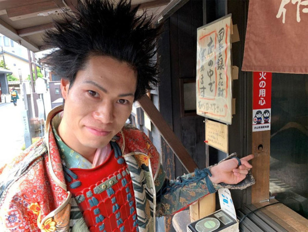 犬山城、山田五平餅店