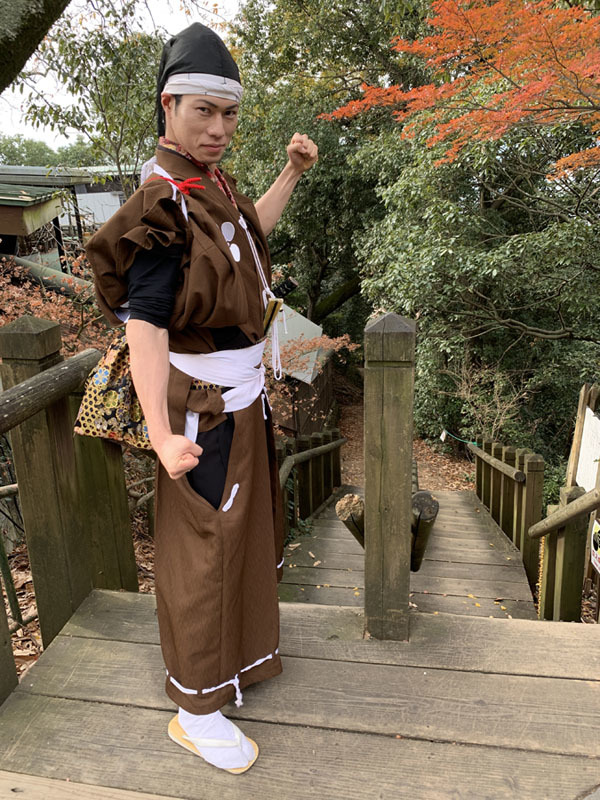 岐阜城、百曲口登山道