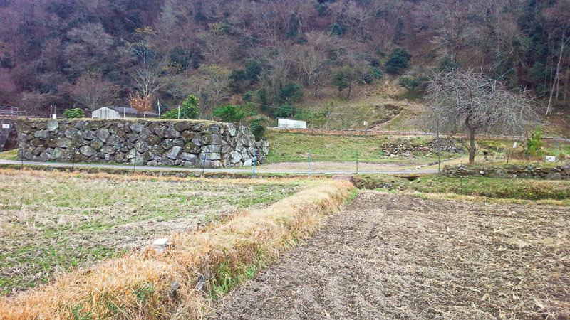 利神城、うわがみ門跡