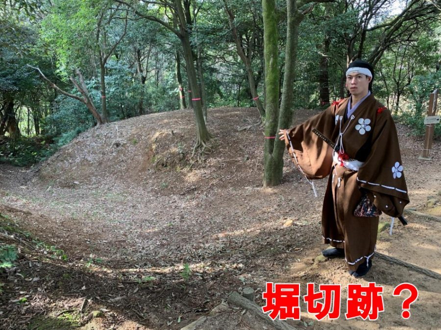 小牧山城、堀切