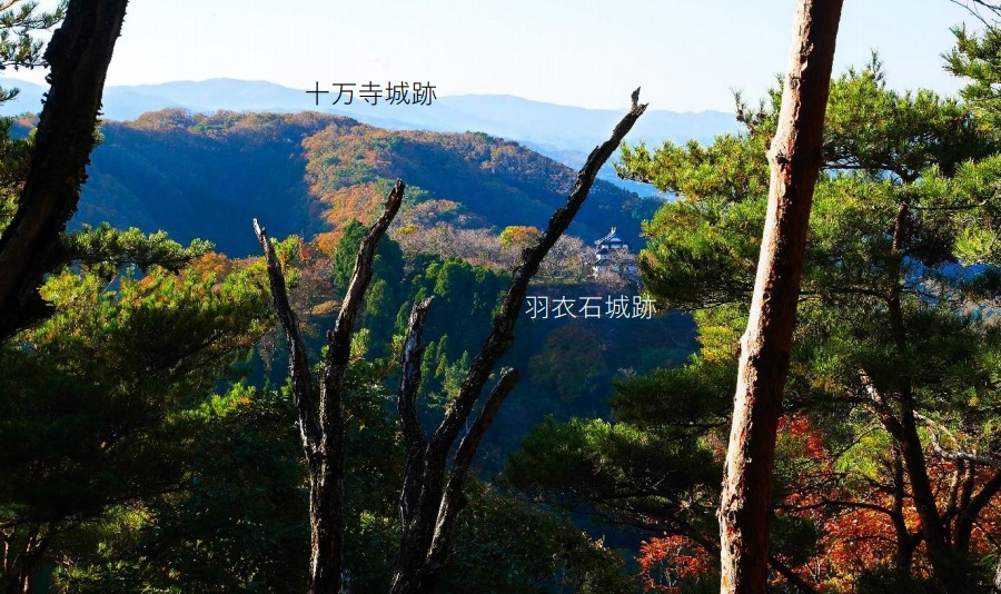 番城跡、羽衣石城、十万寺城跡