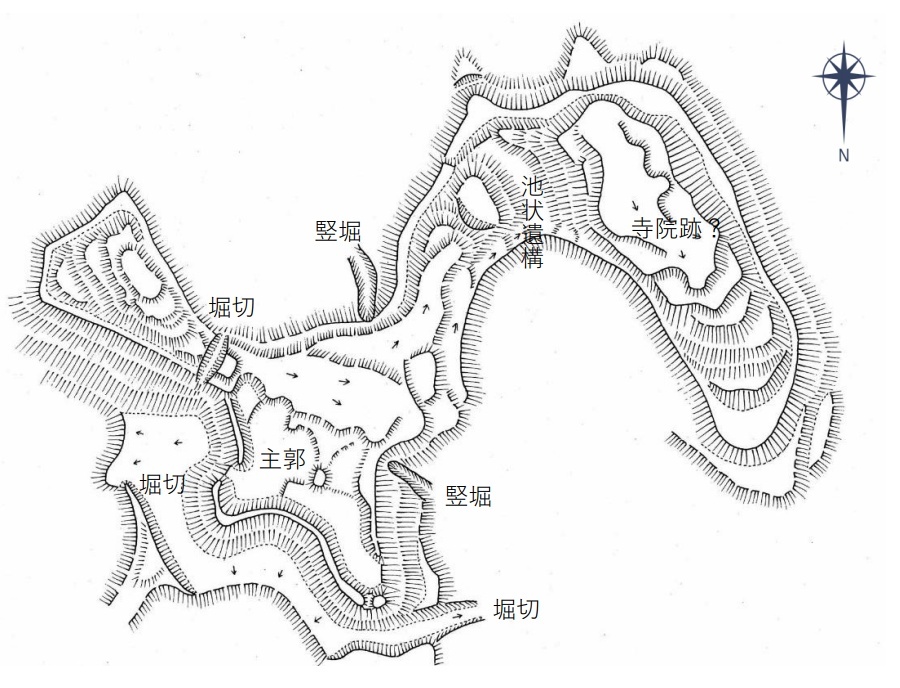 十万寺、城跡