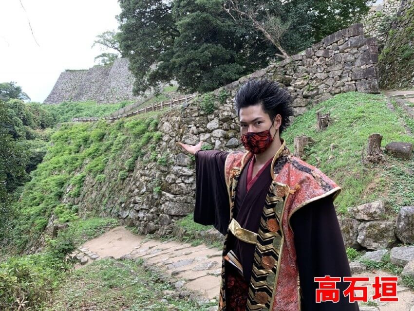 彦根城、高石垣