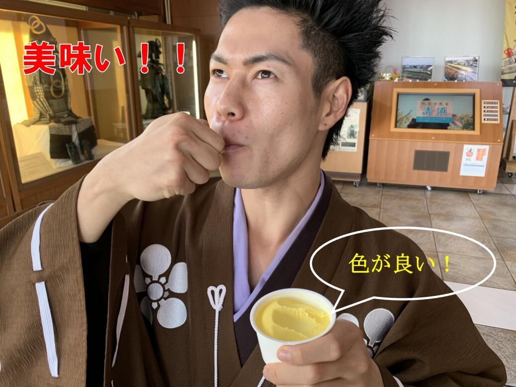 清洲城、土田かぼちゃアイス