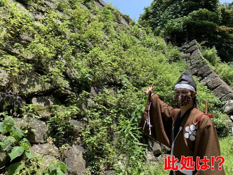 津城、天守台の石垣