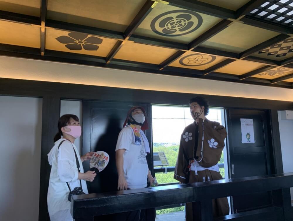 浜松城、格天井