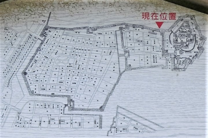 唐津城の全体図