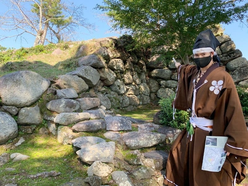 松坂城、天守台、雁木