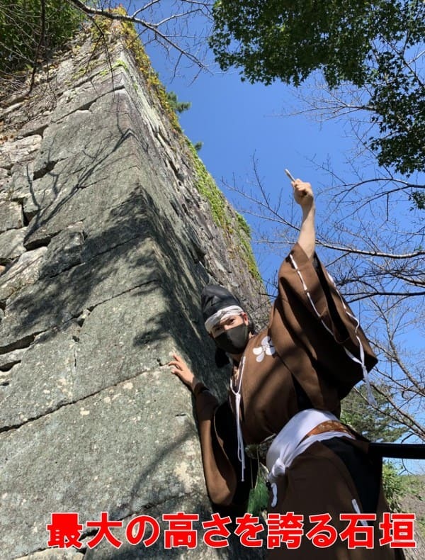 松坂城、石垣、御米櫓跡