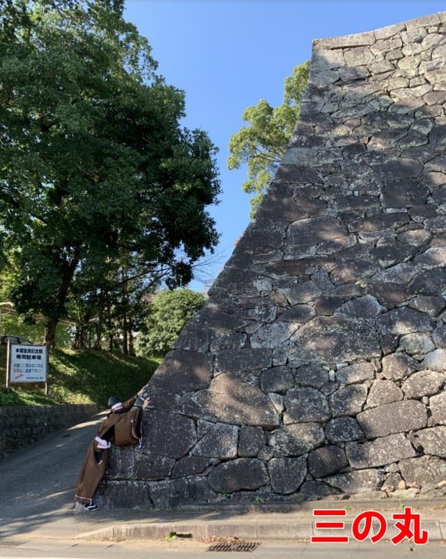 松坂城、石垣、御米櫓跡