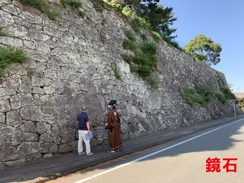 松坂城、石垣、鏡石