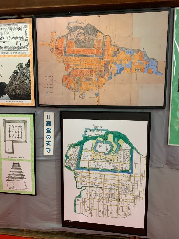 伊賀上野城、天守、展示