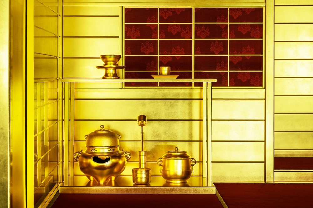 豊臣秀吉、黄金の茶室