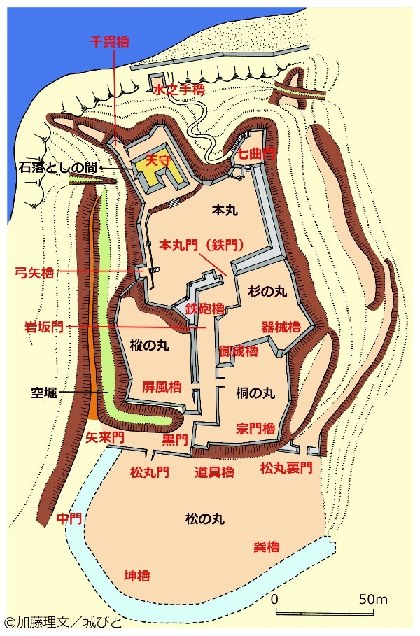 犬山城概略図