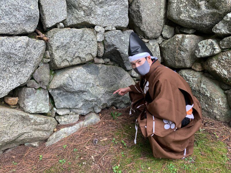 吉田城、北御多門跡、櫓、石垣