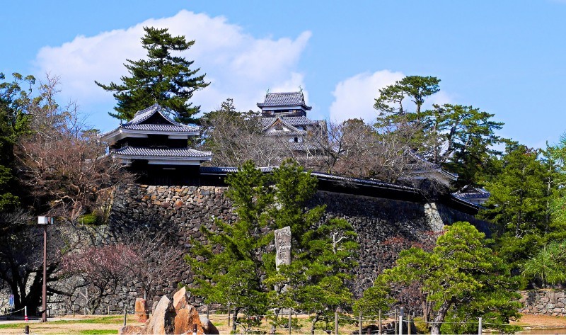 松江城、二の丸櫓群