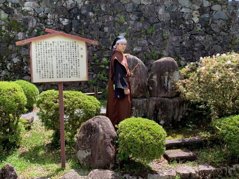 前田慶次、郡上八幡城、力石