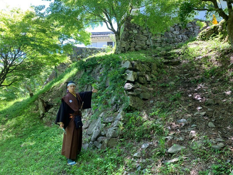 前田慶次、郡上八幡城、石垣