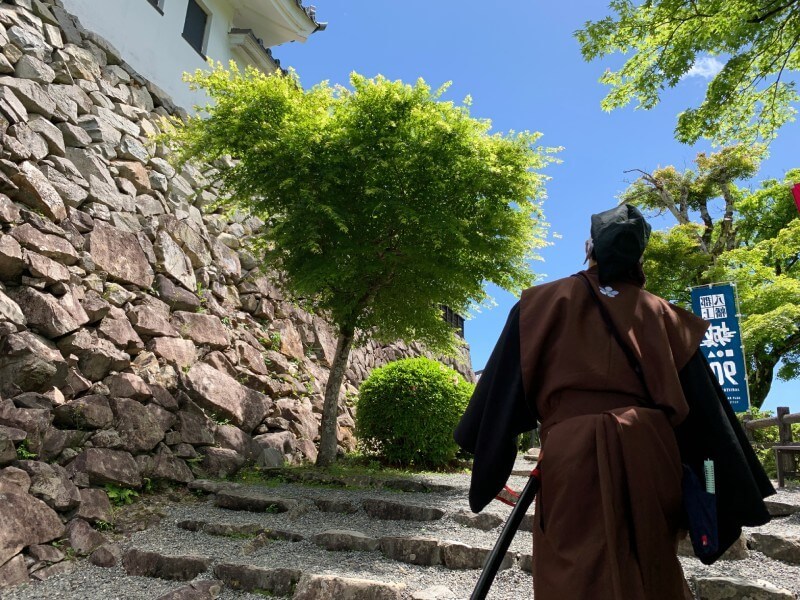 前田慶次、郡上八幡城、石垣