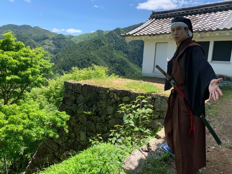 前田慶次、郡上八幡城、石垣