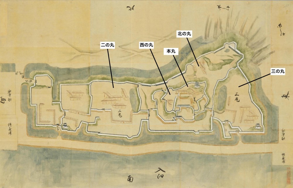 横須賀城、遠州横須賀城図