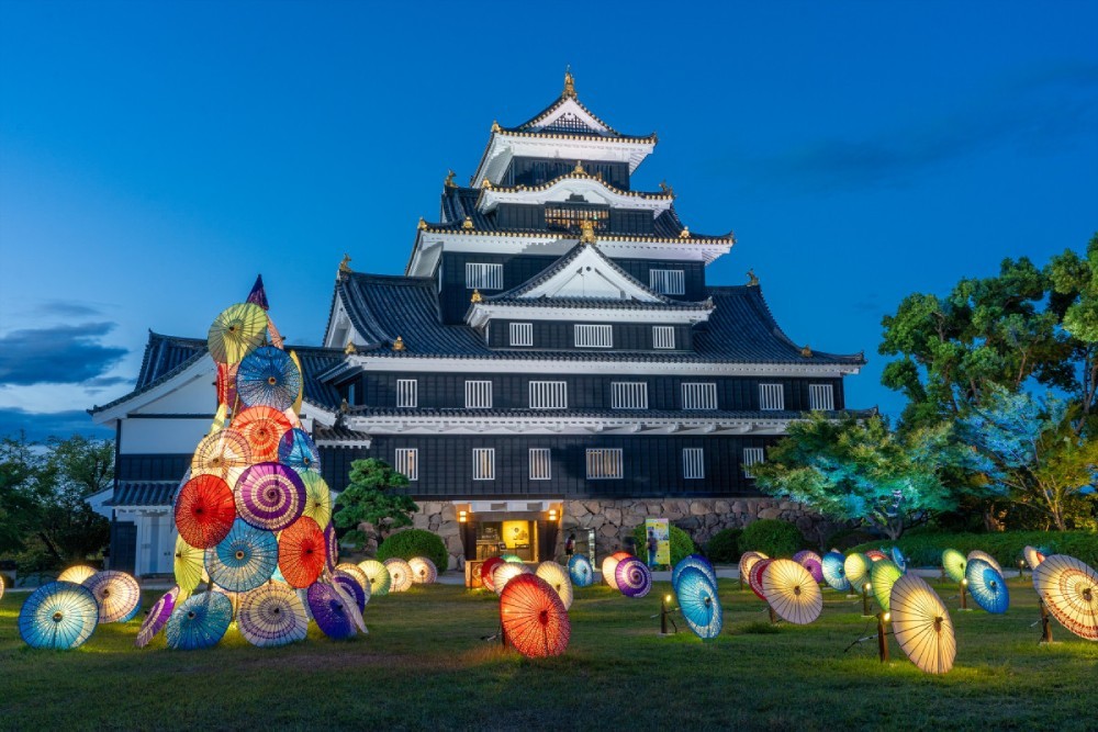 岡山城 夏の烏城灯源郷