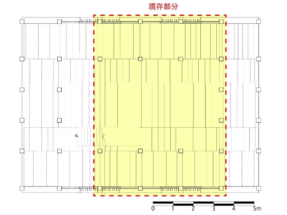 笠間城天守：復原平面図