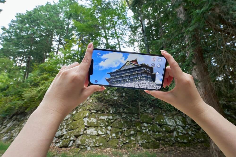 ARスマホアプリ、安土城