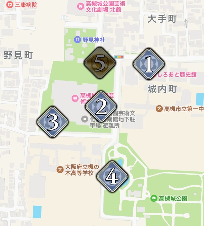 高槻城,曽根,ジーン