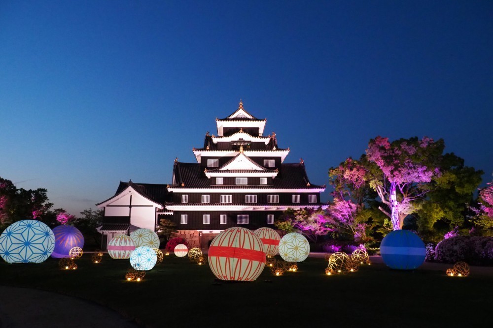 春の烏城灯源郷