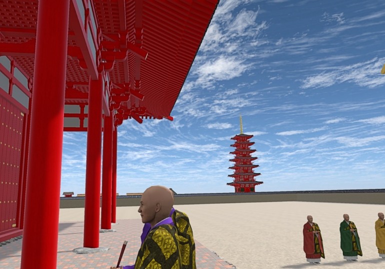 武蔵国分寺復元体験アプリ『むかしへGO! 武蔵国分寺』