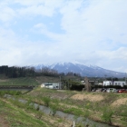 岩木山を望む