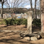 「杣保神社跡」の碑