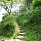 北面の城塁（登城道？）