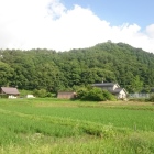 洗馬城の遠景です