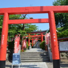 犬山城へ続く稲荷神社の鳥居