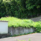 旧NTT社宅に残る館の土塁