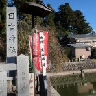 亥山城跡。現在の日吉神社にあったとされる