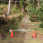 東門跡へは通行止め（松源院弘法大師堂）